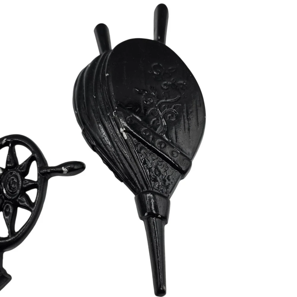 Vintage Sexton Cast Iron Wall Decor Lot Bellows Coffee Grinder Churn Farm Rustic